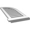 Ekena Millwork Quarter Round Top Right Surface Mount PVC Gable Vent w/ 2"W x 2"P Brickmould Sill Frame, 14"W x 34"H GVPQR14X3403SF - alternate 5